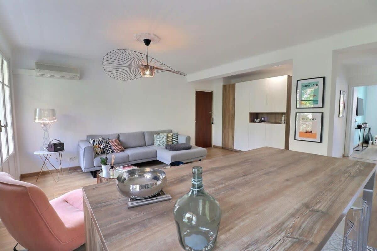 Charmant T2 Avec Balcon - Parking, Ac, Wifi Аяччо Екстер'єр фото